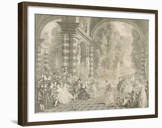 Les  plaisirs du bal-Jean Antoine Watteau-Framed Giclee Print