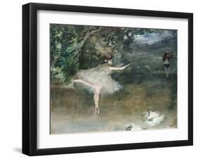 Les Pointes, C.1877-1878-Edgar Degas-Framed Giclee Print