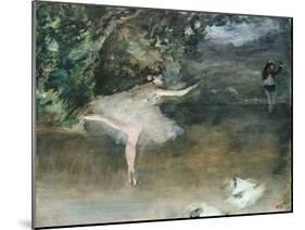 Les Pointes, C.1877-78-Edgar Degas-Mounted Giclee Print