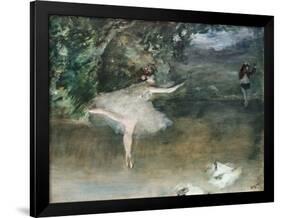 Les Pointes, C.1877-78-Edgar Degas-Framed Giclee Print