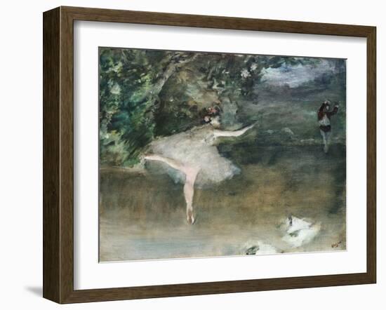 Les Pointes, Circa 1877-78-Edgar Degas-Framed Giclee Print