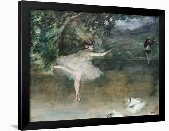 Les Pointes, Circa 1877-78-Edgar Degas-Framed Giclee Print