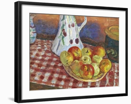 Les Pommes Rouges Et Jaunes-Pierre Bonnard-Framed Premium Giclee Print