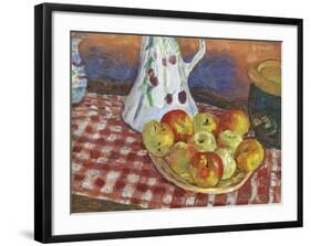 Les Pommes Rouges Et Jaunes-Pierre Bonnard-Framed Premium Giclee Print