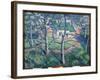 Les Pommiers En Fleurs (Apple Trees Blooming). Paysage De Campagne En Ete, Quelques Maisons, Un Che-Kazimir Severinovich Malevich-Framed Giclee Print