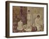 Les Poseuses Including a Reference to Dimanche Apres-Midi Sur la Grande Jatte, Umbrella-Georges Seurat-Framed Giclee Print