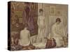 Les Poseuses Including a Reference to Dimanche Apres-Midi Sur la Grande Jatte, Umbrella-Georges Seurat-Stretched Canvas