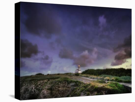 Les Poulains Lighthouse-Philippe Manguin-Stretched Canvas
