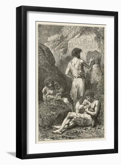 Les Precurseurs De Raphael Et De Michel-Ange-Emile Antoine Bayard-Framed Giclee Print