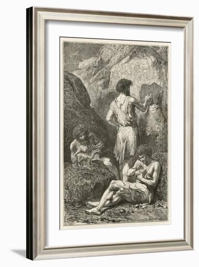 Les Precurseurs De Raphael Et De Michel-Ange-Emile Antoine Bayard-Framed Giclee Print