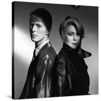 Les predateurs HUNGER by Tony Scott with David Bowie and Catherine Deneuve, 1983 (b/w photo)-null-Stretched Canvas
