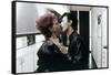 Les predateurs THE HUNGER by Tony Scott with Ann Magnuson and David Bowie, 1983 (photo)-null-Framed Stretched Canvas