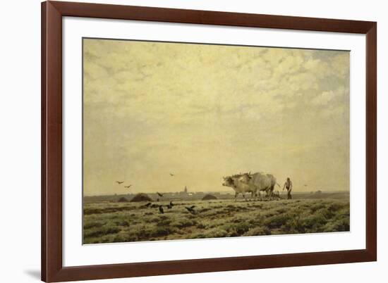 Les premiers sillons ; Haute Alsace, dit aussi le laboureur-Henri Zuber-Framed Giclee Print