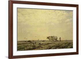 Les premiers sillons ; Haute Alsace, dit aussi le laboureur-Henri Zuber-Framed Giclee Print