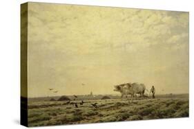 Les premiers sillons ; Haute Alsace, dit aussi le laboureur-Henri Zuber-Stretched Canvas