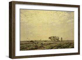 Les premiers sillons ; Haute Alsace, dit aussi le laboureur-Henri Zuber-Framed Giclee Print