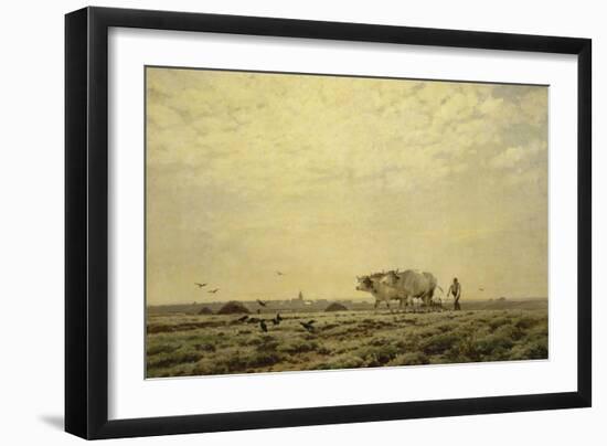 Les premiers sillons ; Haute Alsace, dit aussi le laboureur-Henri Zuber-Framed Giclee Print