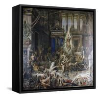 Les Pretendants. Started in 1852-Gustave Moreau-Framed Stretched Canvas