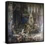 Les Pretendants. Started in 1852-Gustave Moreau-Framed Stretched Canvas