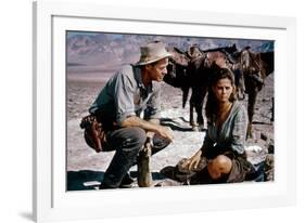 Les Professionnels THE PROFESSIONALS by Richard Brooks with Robert Ryan and Claudia Cardinale, 1966-null-Framed Photo