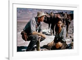 Les Professionnels THE PROFESSIONALS by Richard Brooks with Robert Ryan and Claudia Cardinale, 1966-null-Framed Photo