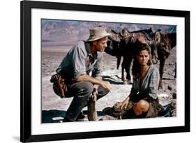 Les Professionnels THE PROFESSIONALS by Richard Brooks with Robert Ryan and Claudia Cardinale, 1966-null-Framed Photo