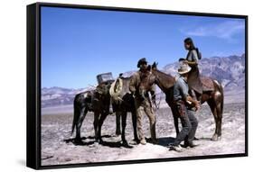 Les Professionnels THE PROFESSIONALS by Richard Brooks with Woody Strode, Robert Ryan and Claudia C-null-Framed Stretched Canvas