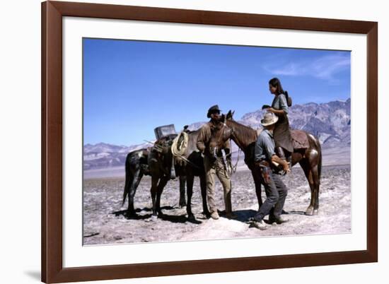 Les Professionnels THE PROFESSIONALS by Richard Brooks with Woody Strode, Robert Ryan and Claudia C-null-Framed Photo