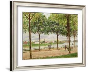 Les Promenade des Marronniers, St Cloud, 1878-Alfred Sisley-Framed Giclee Print