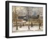 Les Quais de Seine en hiver (devant la pointe occidentale de l'île Saint-Louis)-Pierre Prins-Framed Giclee Print