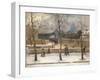 Les Quais de Seine en hiver (devant la pointe occidentale de l'île Saint-Louis)-Pierre Prins-Framed Giclee Print