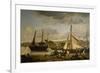 Les Quais marchands de Rouen-Jean-Baptiste-Camille Corot-Framed Giclee Print