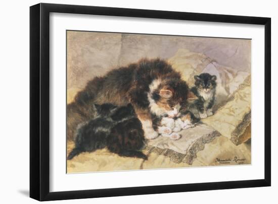 Les Quatre Chatons-Henriette Ronner Knip-Framed Giclee Print