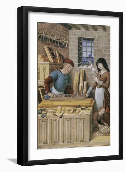 Les quatre états de la société : l'artisan ou le travail-Jean Bourdichon-Framed Giclee Print