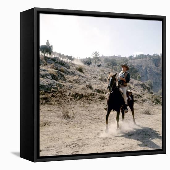 Les Quatre Fils by Katie Helder THE SONS OF KATIE HELDER by Henry Hathaway with John Wayne, 1965 (p-null-Framed Stretched Canvas