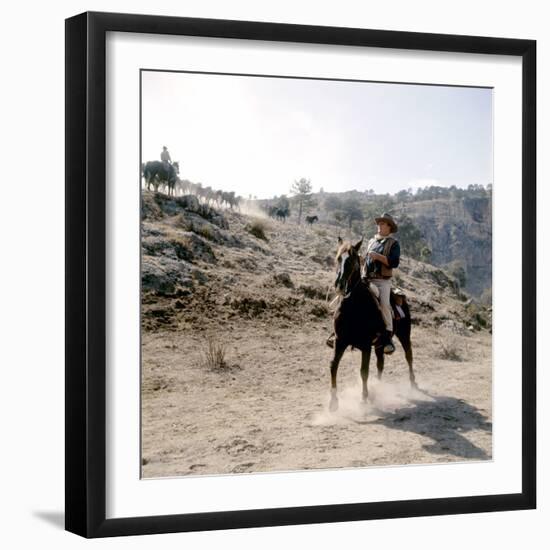 Les Quatre Fils by Katie Helder THE SONS OF KATIE HELDER by Henry Hathaway with John Wayne, 1965 (p-null-Framed Photo