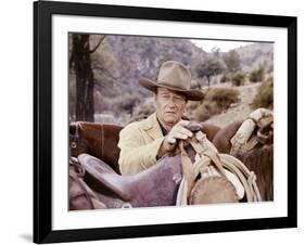 Les Quatre Fils by Katie Helder THE SONS OF KATIE HELDER by Henry Hathaway with John Wayne, 1965 (p-null-Framed Photo