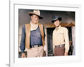 Les Quatre Fils by Katie Helder THE SONS OF KATIE HELDER by Henry Hathaway with John Wayne and Dean-null-Framed Photo