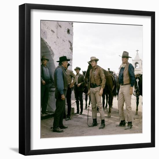 Les Quatre Fils by Katie Helder THE SONS OF KATIE HELDER by Henry Hathaway with John Wayne and Earl-null-Framed Photo