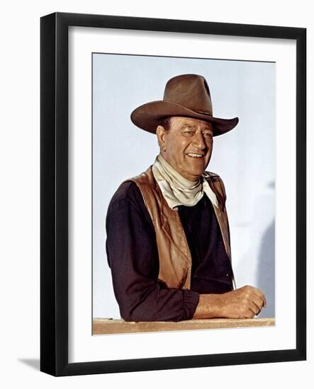 Les Quatre Fils De Katie Helder the Sons of Katie Helder De Henry Hathaway Avec John Wayne, 1965-null-Framed Photo