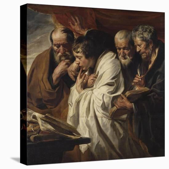 Les Quatre ?ng?stes-Jacob Jordaens-Stretched Canvas