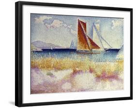 Les Regates, 1895-Henri Edmond Cross-Framed Giclee Print