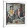 Les Repasseuses (Two Laundresses)-Edgar Degas-Framed Giclee Print