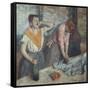 Les Repasseuses (Two Laundresses)-Edgar Degas-Framed Stretched Canvas