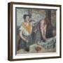 Les Repasseuses (Two Laundresses)-Edgar Degas-Framed Giclee Print