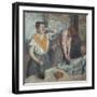 Les Repasseuses (Two Laundresses)-Edgar Degas-Framed Giclee Print