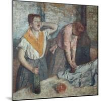 Les Repasseuses (Two Laundresses)-Edgar Degas-Mounted Giclee Print