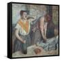 Les Repasseuses (Two Laundresses)-Edgar Degas-Framed Stretched Canvas