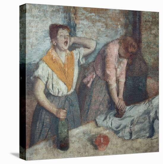 Les Repasseuses (Two Laundresses)-Edgar Degas-Stretched Canvas