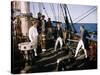 Les revoltes du Bounty MUTINY ON THE BOUNTY by LewisMilestone and CarolReed with Marlon Brando and -null-Stretched Canvas